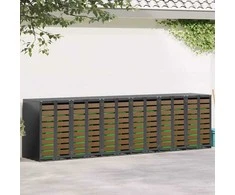 Rato konteinerių laikymas 3 konteineriams 340 x 77.5 x 115.5 cm