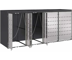 Rato konteinerių laikymas 3 konteineriams 340 x 77.5 x 115.5 cm