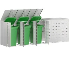 Rato konteinerių laikymas 3 konteineriams 340 x 77.5 x 115.5 cm