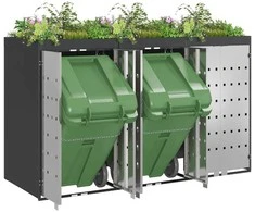 Rato konteinerių laikymas 3 konteineriams 340 x 77.5 x 115.5 cm
