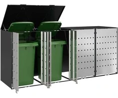 Rato konteinerių laikymas 3 konteineriams 340 x 77.5 x 115.5 cm