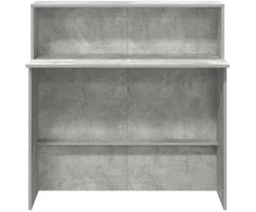 Registratūra, betono pilkas, 100x50x103,5 cm, apdirbta mediena