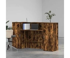 Registratūra, dūminio ąžuolo, 180x50x103,5 cm, apdirbta mediena