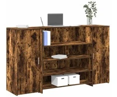 Registratūra, dūminio ąžuolo, 180x50x103,5 cm, apdirbta mediena