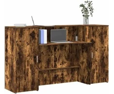 Registratūra, dūminio ąžuolo, 180x50x103,5 cm, apdirbta mediena