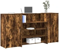 Registratūra, dūminio ąžuolo, 200x50x103,5 cm, apdirbta mediena