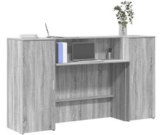 Registratūra, pilkas ąžuolo, 180x50x103,5 cm, apdirbta mediena