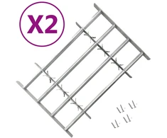 Reguliuojamos apsauginės grotelės langams, 2vnt., 1000-1500mm