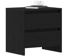 Šalia lovos spintelė 2 pcs Juodas ąžuolas 45 x 34 x 44,5 cm