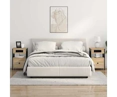 Šalia lovos spintelė 2 pcs Sonoma ąžuolas 40 x 31 x 60 cm