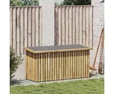 Sodo saugojimo dėžė su saugykla Natūrali 119 x 44 x 58,5 cm