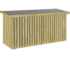 Sodo saugojimo dėžė su saugykla Natūrali 119 x 44 x 58,5 cm