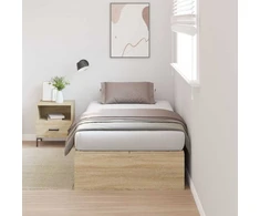 Lova su daiktų laikymo vieta Sonoma ąžuolas 100 x 200 cm