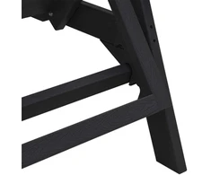 Saulės gultas 2 pcs Juoda 195,5 x 53 x 98,5 cm Polietilenas