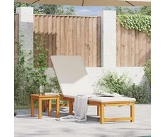 Saulės gultas Ruda 202 x 53 x 89 cm Kietos akacijos mediena