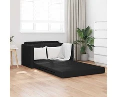 Sofa lova Juoda 124 x 71 x 78 cm Dirbtinė Oda