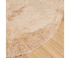 Shaggy tipo kilimas, NAVARRA, 120x120 cm, smėlio, poliesteris