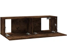TV staliukas Sieninė televizoriaus spintelė, ąžuolo, 100x30x30 cm, mediena