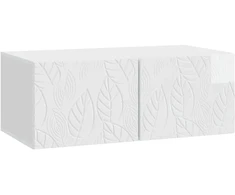 TV staliukas Sieninė TV spintelė 59,5 x 31 cm Itin blizgi balta