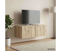 Sieninė TV spintelė 59,5 x 31 cm Sonoma ąžuolas