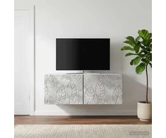 TV staliukas Sieninė TV spintelė 59,5 x 41 x 30 cm Betono pilka