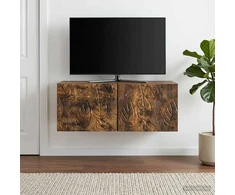 TV staliukas Sieninė TV spintelė 59,5 x 41 x 30 cm Dūminio ąžuolo