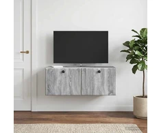 TV staliukas Sieninė TV spintelė 78,5 x 31 x 30 cm Pilka Sonoma