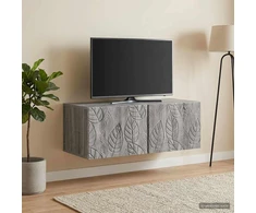 TV staliukas Sieninė TV spintelė 78,5 x 41 x 30 cm Pilka Sonoma