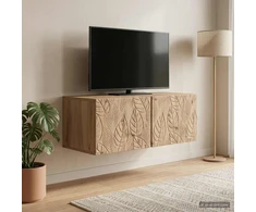TV staliukas Sieninė TV spintelė 98 x 31 cm Artisano ąžuolo Apdirbta mediena