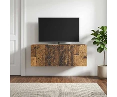 TV staliukas Sieninė TV spintelė 98 x 31 cm Sendintos medienos