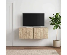 TV staliukas Sieninė TV spintelė 98 x 31 cm Sonoma ąžuolas Apdirbta mediena