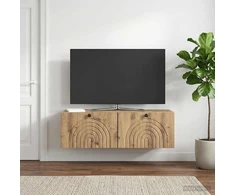 TV staliukas Sieninė TV spintelė 98 x 31 x 30 cm Artisano ąžuolo