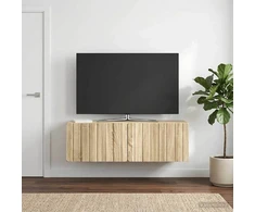 TV staliukas Sieninė TV spintelė 98 x 31 x 30 cm Sonoma ąžuolas