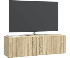 TV staliukas Sieninė TV spintelė 98 x 31 x 30 cm Sonoma ąžuolas