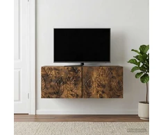 TV staliukas Sieninė TV spintelė 98 x 41 x 30 cm Dūminio ąžuolo