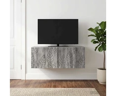 TV staliukas Sieninė TV spintelė 98 x 41 x 30 cm Pilka Sonoma