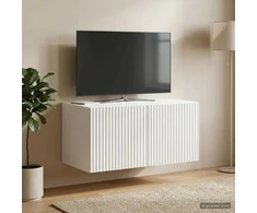 TV staliukas Sieninė TV spintelė Balta 59,5 x 41 x 30 cm Apdirbta mediena