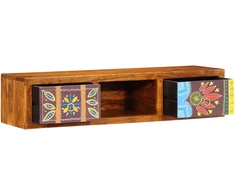 Sieninė TV spintelė Daugiaspalvė 100x30x22 Akacijos masyvo