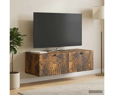 TV staliukas Sieninė TV spintelė Dūminio ąžuolo 99 x 41 x 30 cm