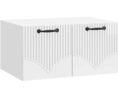 TV staliukas Sieninė TV spintelė Itin blizgi balta 59,5 x 41 x 30 cm