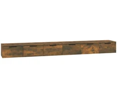 Sieninės spintelės, 2vnt., dūminio ąžuolo, 102x30x20cm, mediena