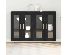 Sieniniai baldai 2 pcs Juodas ąžuolas 69,5 x 34 x 90 cm