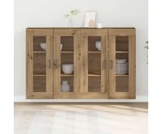 Sieniniai baldai 2 pcs Amatininkų ąžuolas 69,5 x 34 x 90 cm