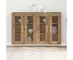 Sieniniai baldai 2 pcs Amatininkų ąžuolas 69,5 x 34 x 90 cm