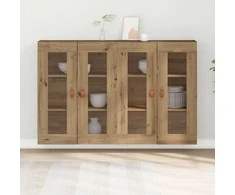 Sieniniai baldai 2 pcs Amatininkų ąžuolas 69,5 x 34 x 90 cm
