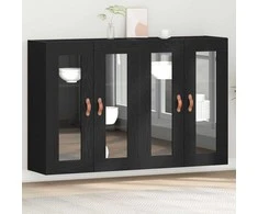 Sieniniai baldai 2 pcs Juodas ąžuolas 69,5 x 34 x 90 cm