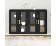 Sieniniai baldai 2 pcs Juodas ąžuolas 69,5 x 34 x 90 cm