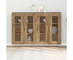 Sieniniai baldai 2 pcs Amatininkų ąžuolas 69,5 x 34 x 90 cm