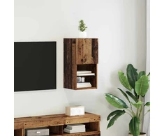 TV staliukas Sieninis televizoriaus stovas 30,5 x 30 x 60 cm Senas medis
