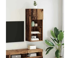 TV staliukas Sieninis televizoriaus stovas 40,5 x 30 x 90 cm Senas medis